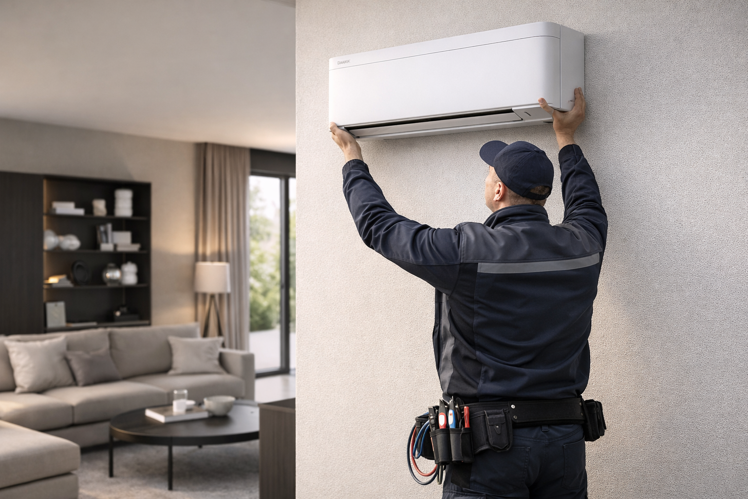 Installation de climatisation reversible en Isere